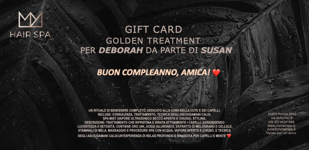 GIFT CARD GOLDEN TREATMENT